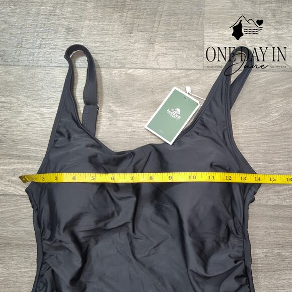 Eomenie Drawstring Swimdress One Piece Swimsuit Size M - Picture 4 of 7